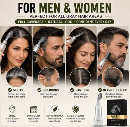sell | Instant Gray Coverage Hair Dye Comb for Men & Women