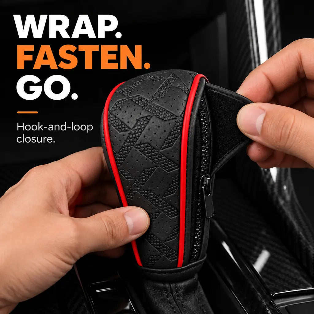 Sport Grip Leather Gear Shift Knob Cover