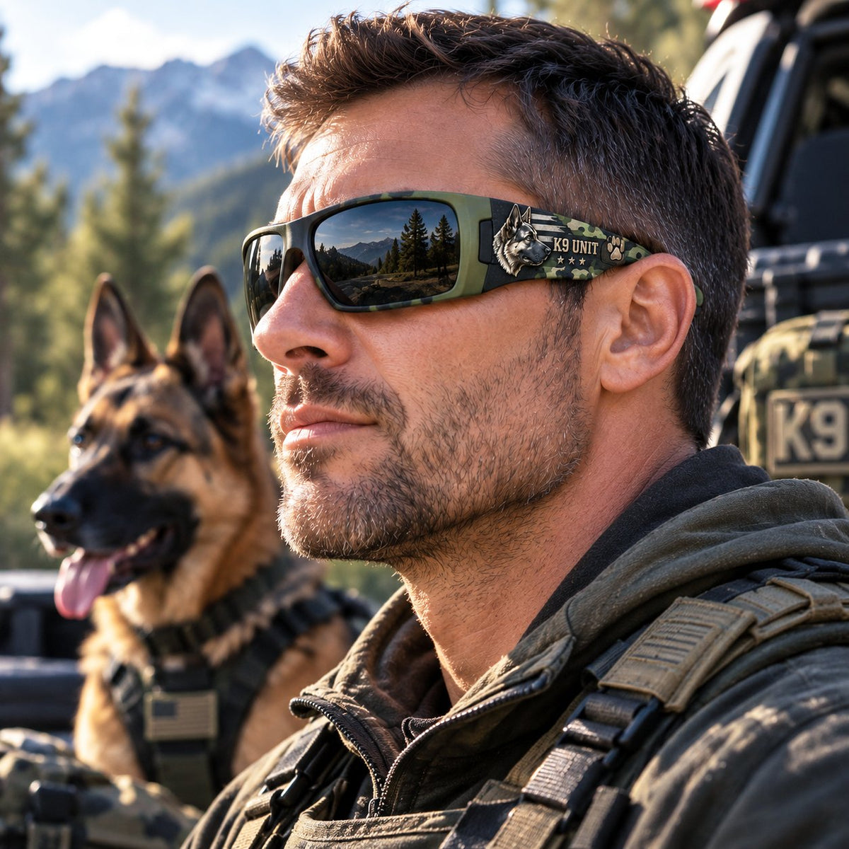 K9 Guardian Sunglasses | Rugged K9-Inspired Design with Working-Dog Details & Bold Everyday Style