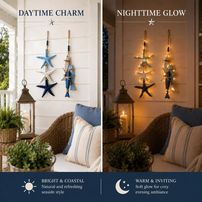 Coastal Starfish Fish Hanging Decor