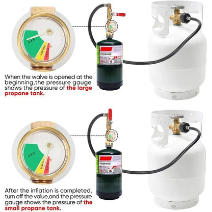 36 Inch Propane Gas Tank Adapter Connector