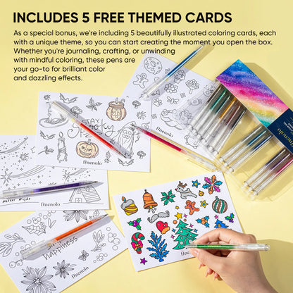 Selling Retractable Glitter Sparkle Gel Pens 1.0mm Fine Tip, Large Capacity Gel Pen Set for Art Journal & Hand Lettering
