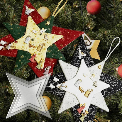 Christmas Patchwork Star Template Set-- With Instructions