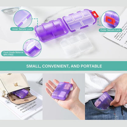 Mother's Day Travel Pill Organizer Box (161 Labels for Customization)