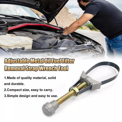 Auto Car Diameter Adjustable Oil Filter Removal Strap Wrench Tool,Car Oil Filter Wrench