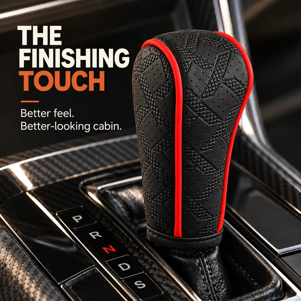 Sport Grip Leather Gear Shift Knob Cover