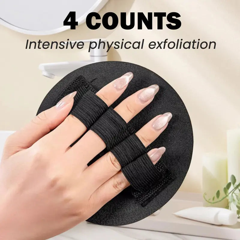 4 Counts Soft Rubber Shower Scrubber