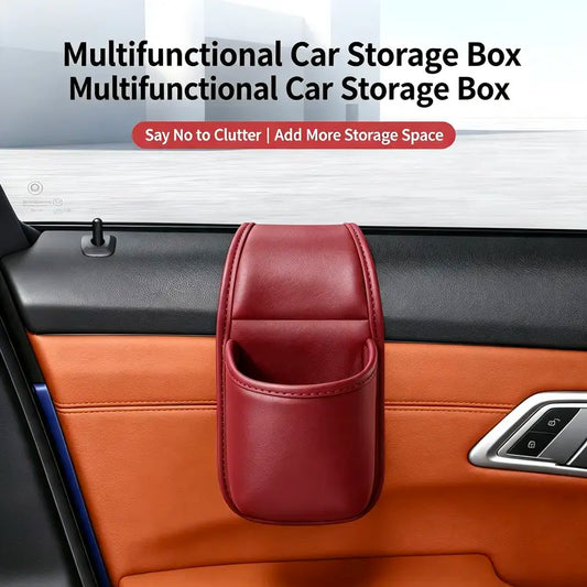 Multifunctional Car Leather Storage Pocket | Say Goodbye to Clutter!