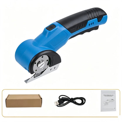 Cordless Electric Scissors 3.7V Rechargeable Heavy Duty Cutter with Safety Lock