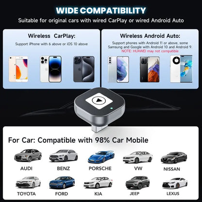 Mini Wireless CarPlay/Android Auto Adapter