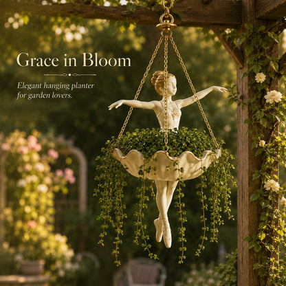 Ballet Dancer Hanging Planter