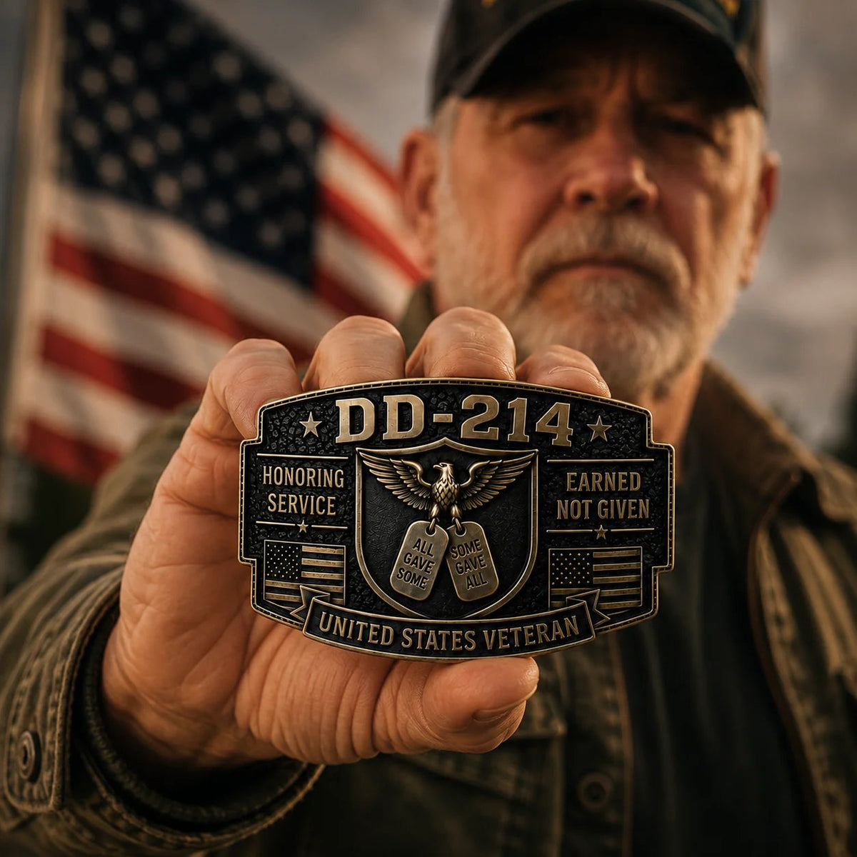 DD-214 Veteran Honor Belt Buckle ( 2026 Limited Edition)