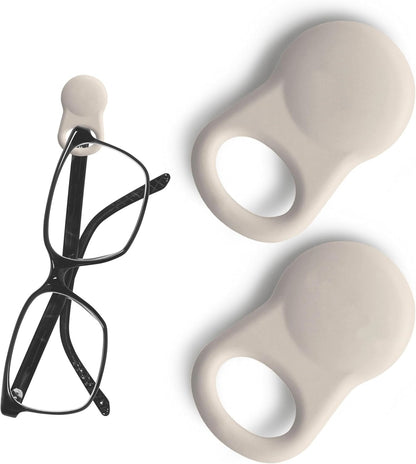 Glasses Clips (2-pack) - Magnetic Glasses Holder for Clothes, Eyewear Strap Alternative, ID Badge Holder