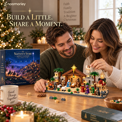 Nativity Story Building Advent Calendar 24-Day Christmas Countdown Set