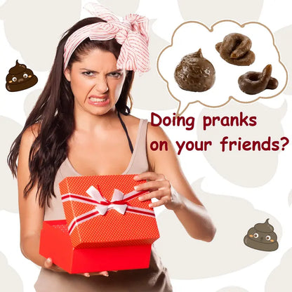 7PCS Realistic Fake Poop Prank Set Hilarious Gag Gift for Parties & Office