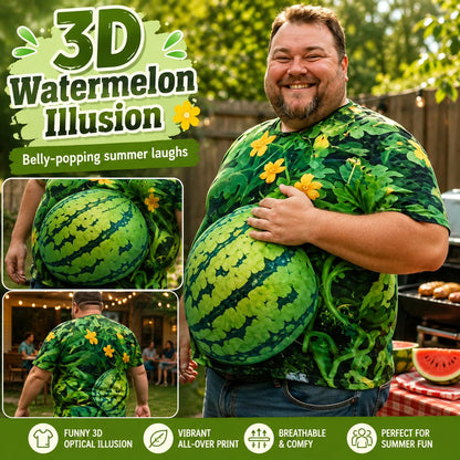 Turn Your Belly Into A Juicy 3D Watermelon Tee