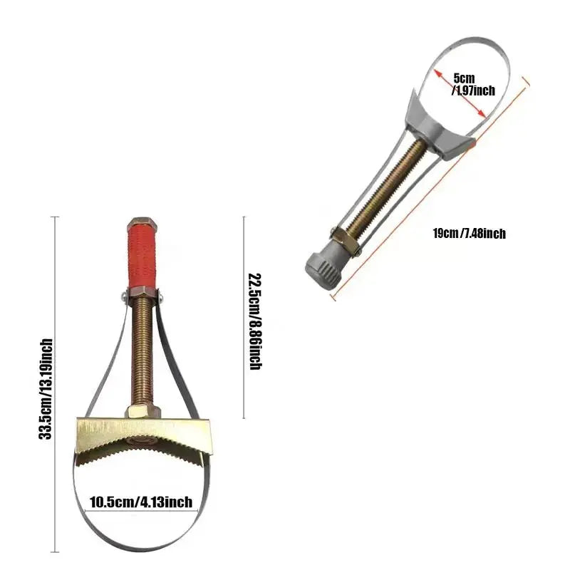 Auto Car Diameter Adjustable Oil Filter Removal Strap Wrench Tool,Car Oil Filter Wrench