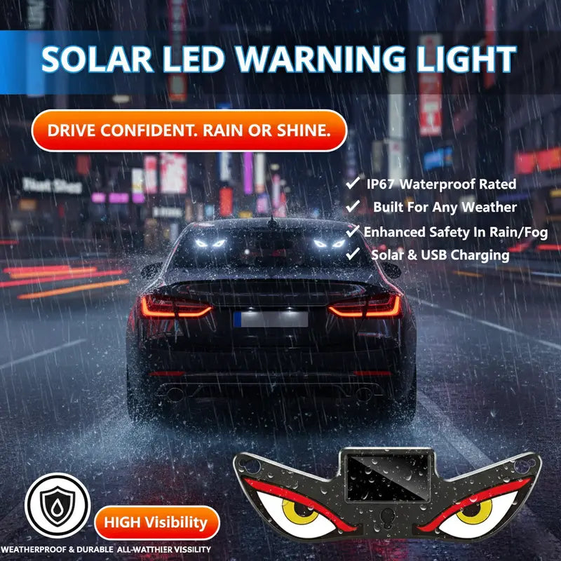 Dynamic LED Rear Window Display - Vampire Devil Eye
