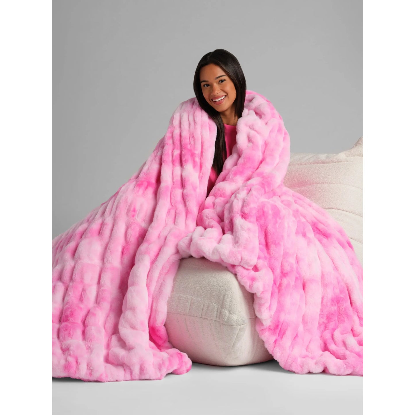 Oversized Plush Throw Blanket