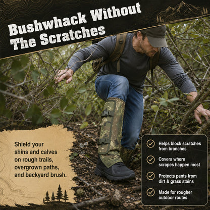 Snake-Resistant Outdoor Leg Gaiters