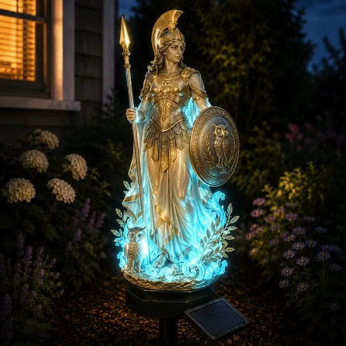 Myth-Themed Solar Garden Stake Light