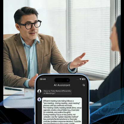 Next-Gen AI Smart Glasses 8MP Camera, 160+ Languages & Hands-Free Video