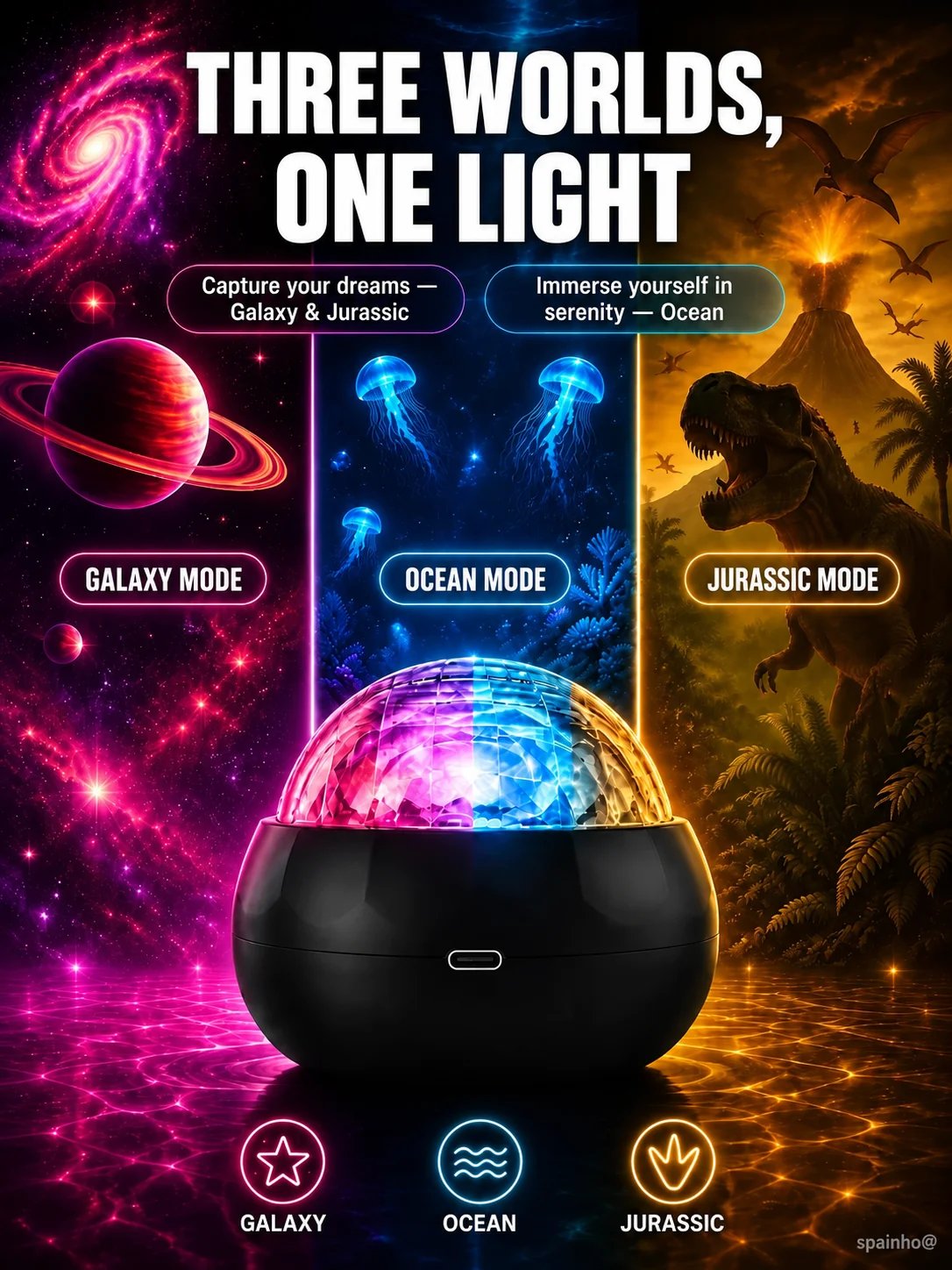 Ocean Dinosaur Projector Lamp Popular with over 100,000 users