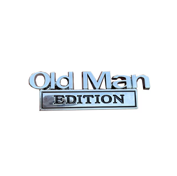Year - Old Man Edition Car Emblem