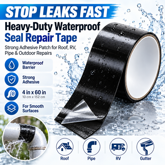 Heavy-Duty Waterproof Seal Repair Tape Strong Adhesive Leak Patch for Roof & RV