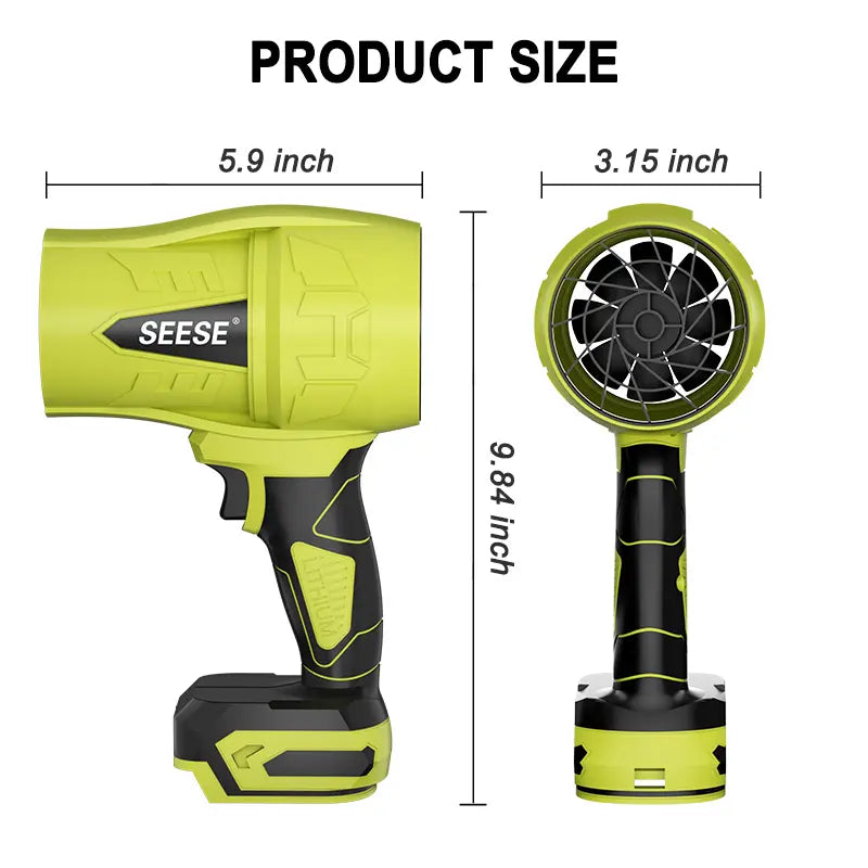 German Precision Craftsmanship Turbo Jet Blower, Cordless Leaf & Snow Blower