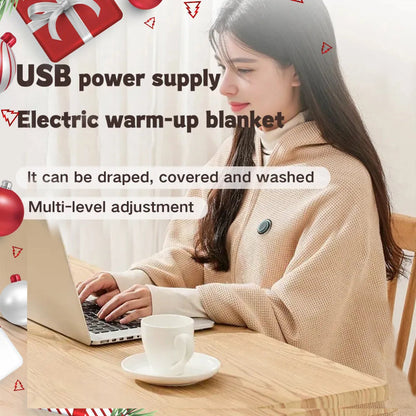 Portable Heated Shawl Wearable Electric Heating Wrap