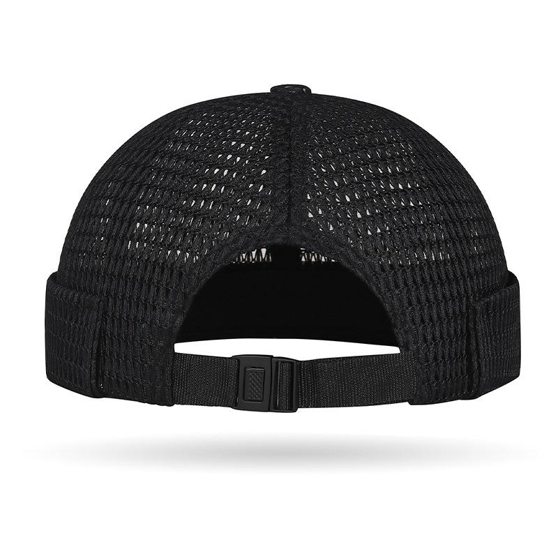 Men s Breathable Brimless Docker Hat Lightweight Mesh Skull Cap for Summer Outdoor Wear