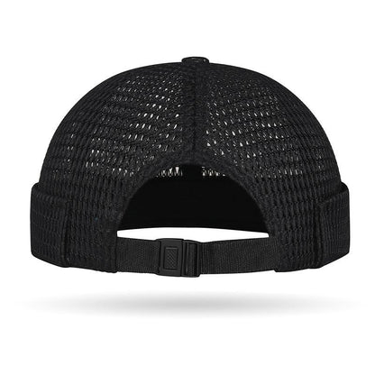 Men s Breathable Brimless Docker Hat Lightweight Mesh Skull Cap for Summer Outdoor Wear