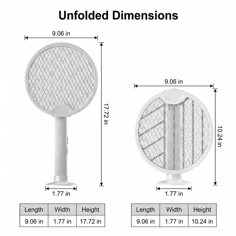 2-in-1 Foldable Electric Fly Swatter