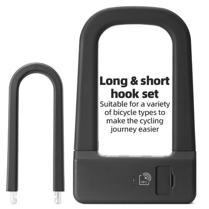 Secure Smart NFC Bicycle U-Lock Keyless & Ultra Convenient