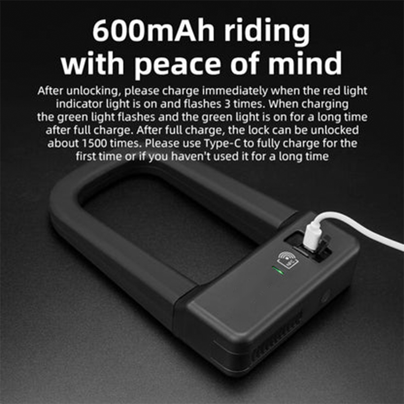 Secure Smart NFC Bicycle U-Lock Keyless & Ultra Convenient