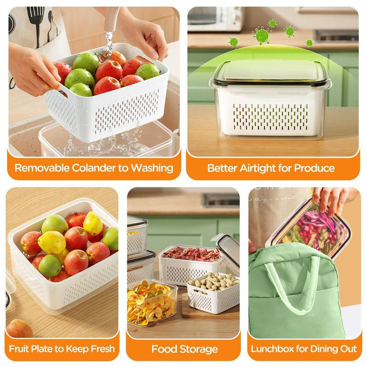 Selyn Fruit & Vegetable Storage Box Set (4-Count )