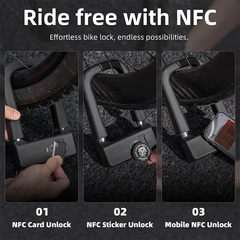 Smart NFC Bicycle U-Lock Keyless, Secure & Ultra-Convenient