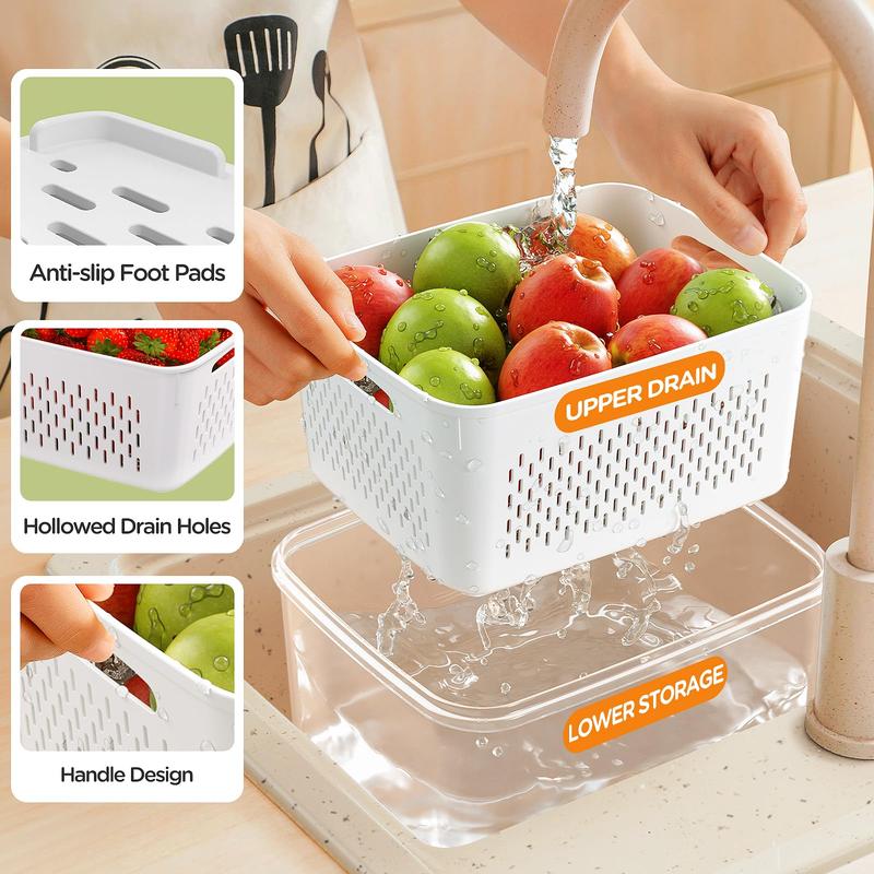 Selyn Fruit & Vegetable Storage Box Set (4-Count )