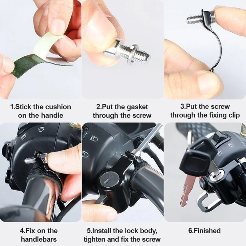 Motorcycle Helmet Lock Secure, Durable & Anti-Theft