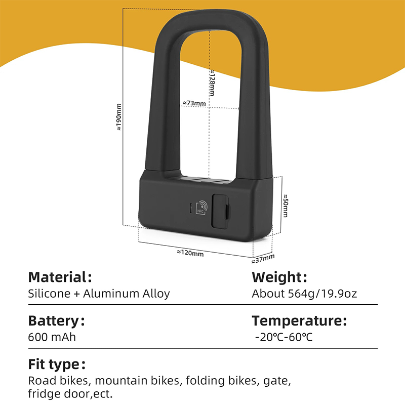 Smart NFC Bicycle U-Lock Keyless, Secure & Ultra-Convenient