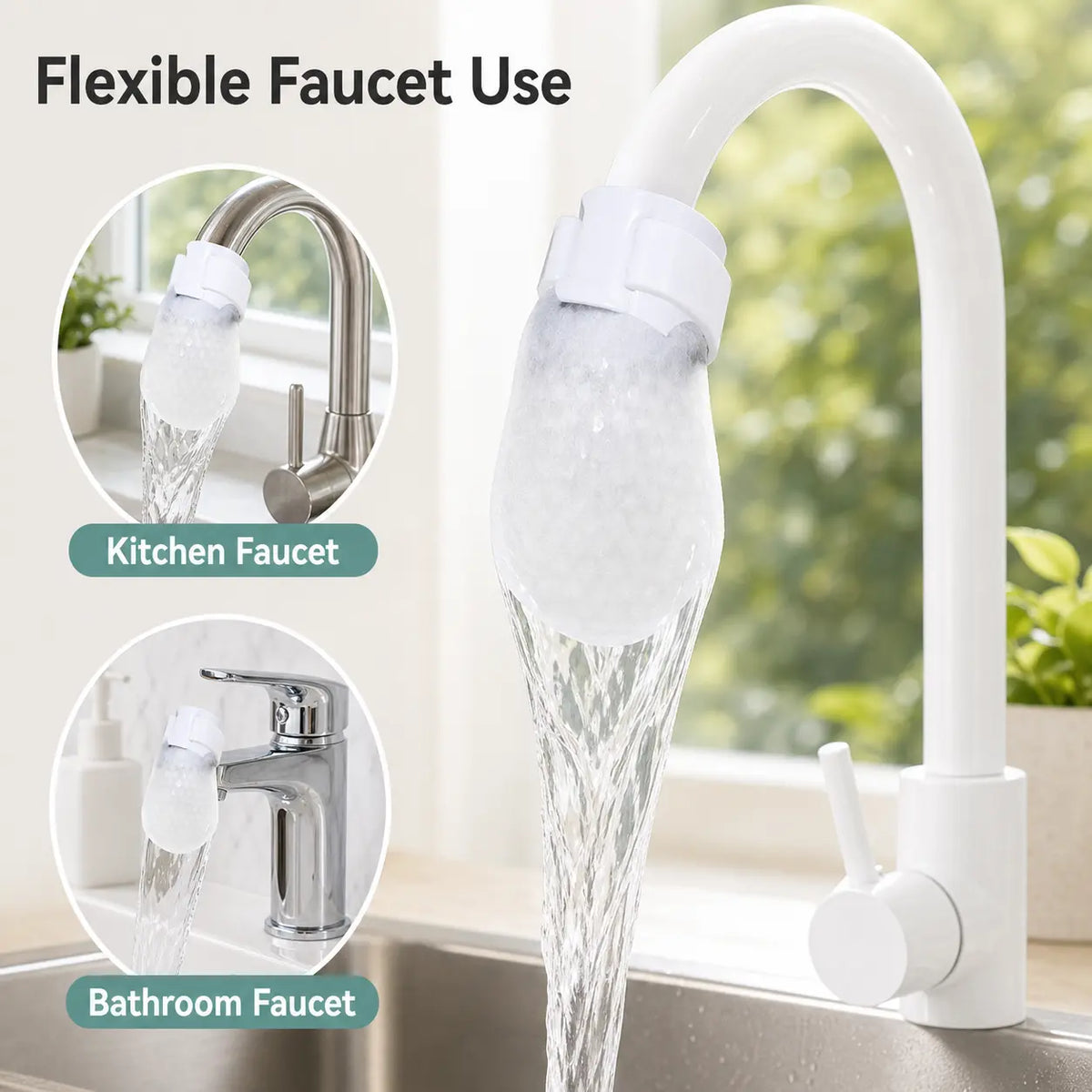 Cotton Faucet Filter Bags Sediment & Splash Filter