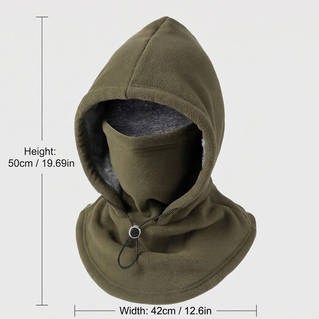 Winter Fleece Hat with Neck Gaiter