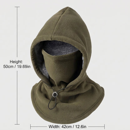 Winter Fleece Hat with Neck Gaiter