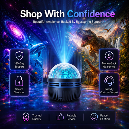 360 Smart Holographic Starry Sky Projector (HD Smart Dynamic 5D)