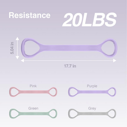 Figure 8 Resistance Bands Silicone Exercise Bands for Women