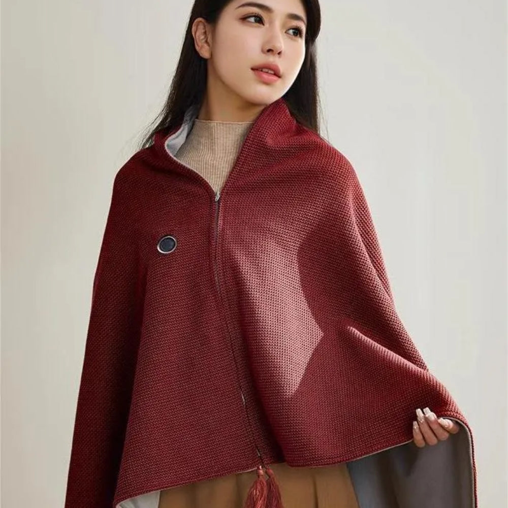Portable Heated Shawl Wearable Electric Heating Wrap