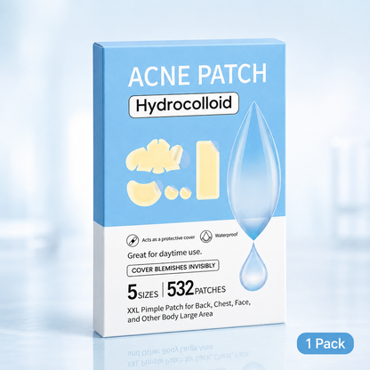 532 PCS Hydrocolloid Acne Patches Multi-Size Blemish & Spot Absorbing Covers
