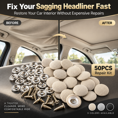 DIY CAR HEADLINER REPAIR KIT | Fix Loose Roof Liner Without Full Upholstery Replacement 50 Pack