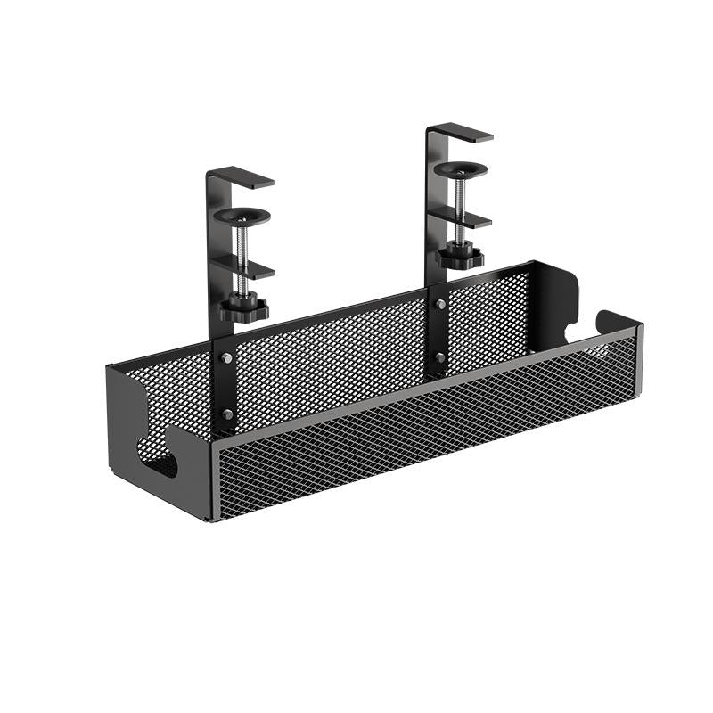 No-Drill Under Desk Cable Organizer Hide Cables & Power Strips for a Cleaner Workspace